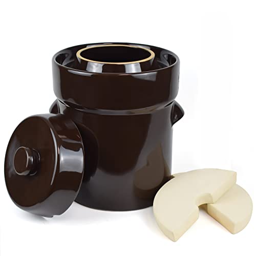 HFOXGO Fermentation Crock Jar 10 Liter/2.6 Gallon - Stoneware Pot for — Key specifications at a glance