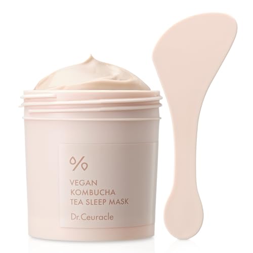 leegeehaam Dr.Ceuracle Vegan Kombucha Tea Sleeping Mask - Hydrating Overnight Face Mask with Niacinamide, Bakuchiol, Ceramide, Korean Skincare (100 g / 3.52 oz.)