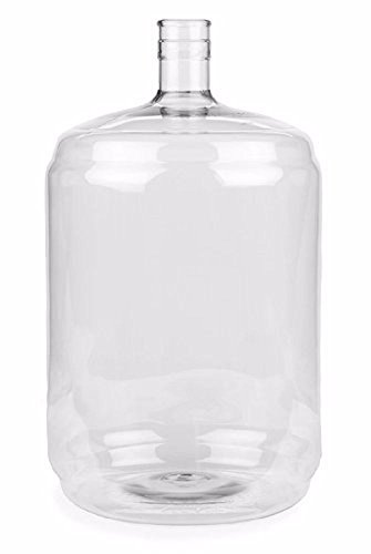 FastRack 6 Gallon Carboy (PET) | Clear Plastic Fermenter & Fermentation Jar | Food Grade BPA-Free Wine Carboy 6 Gallon for Beer Brewing, Wine Making Supplies, Storage & Home Brewing Kit - 1 Pack